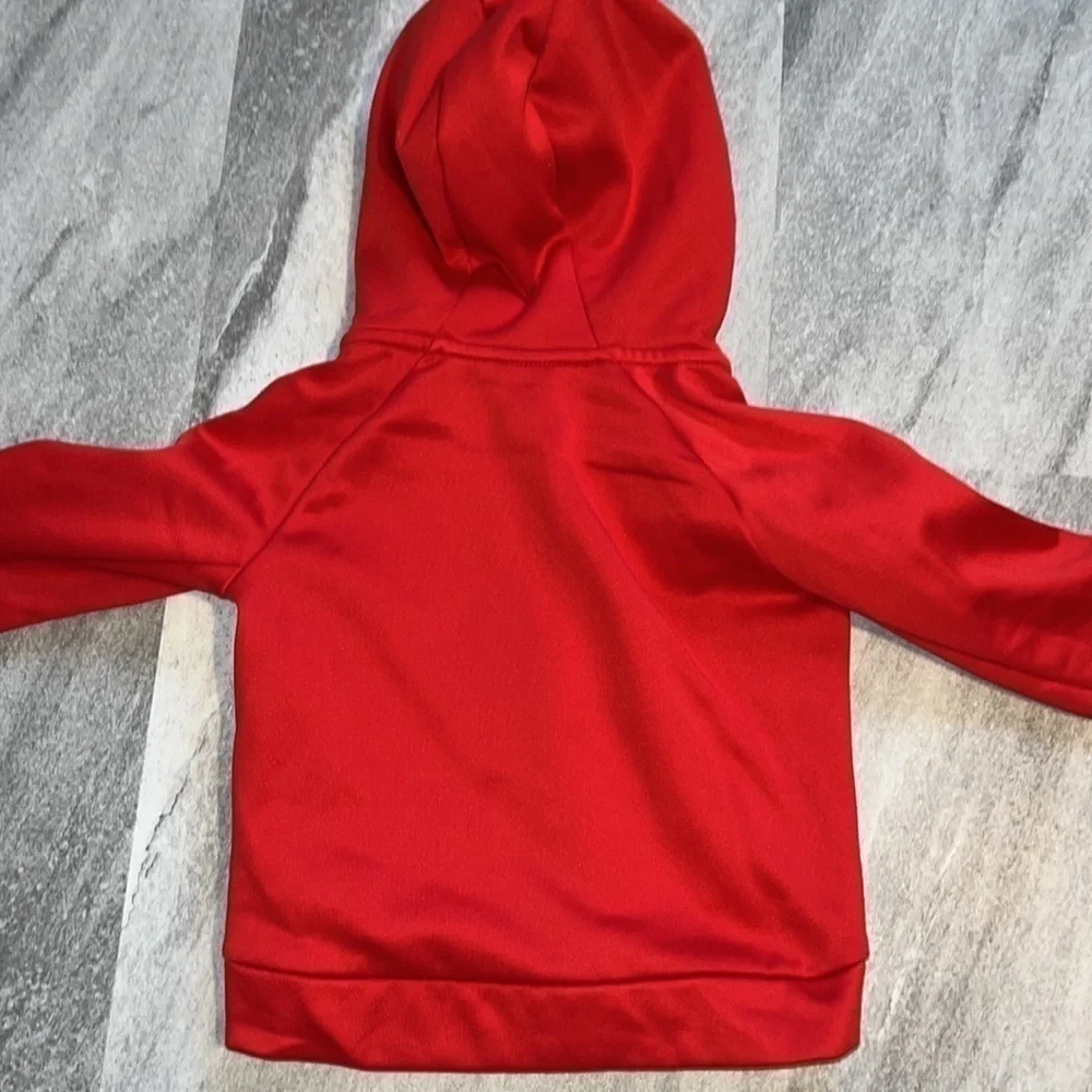 Red Nike zip up hoodie‎ size 3T Dri Fit, used excellent condition unisex